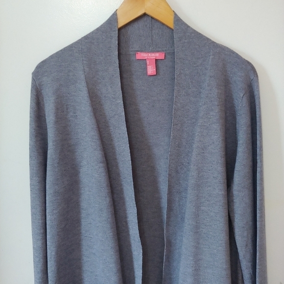 ISAAC Mizrahi Gray Duster Cardigan Size M - Picture 5 of 16